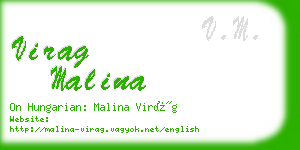 virag malina business card